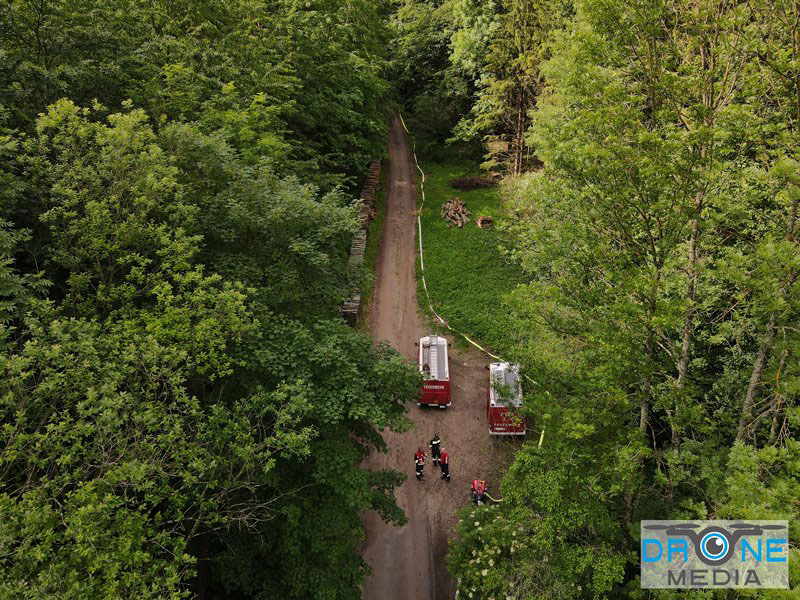 20240601 Abschnittsbung Waldbrand" 2024 in Furth-Pottenstein-Weissenbach  Foto: Christoph Seewald Drohne Media