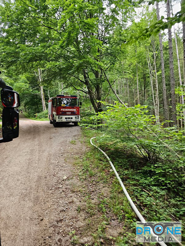 20240601 Abschnittsbung Waldbrand" 2024 in Furth-Pottenstein-Weissenbach Foto: Christoph Seewald Drohne Media