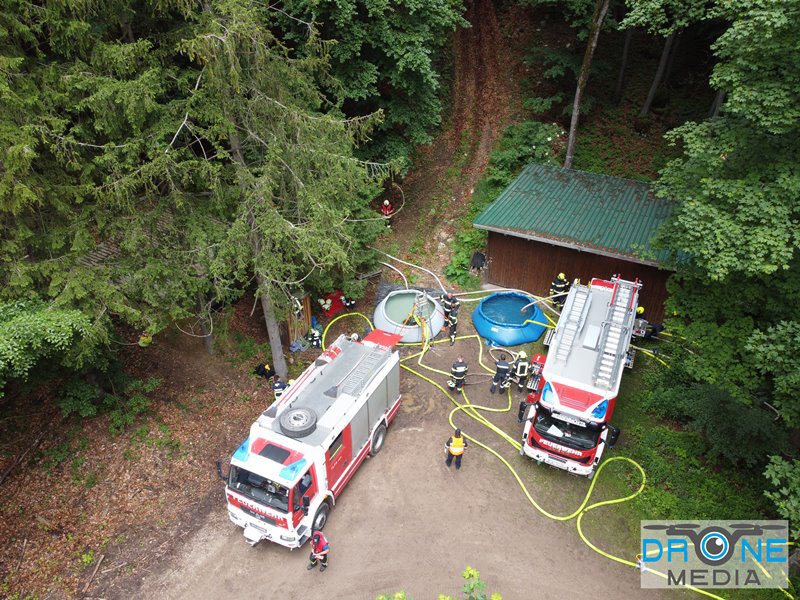 20240601 Abschnittsbung Waldbrand" 2024 in Furth-Pottenstein-Weissenbach Foto: Christoph Seewald Drohne Media