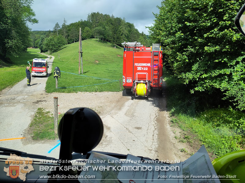 20240601 Abschnittsbung Waldbrand" 2024 in Furth-Pottenstein-Weissenbach  Foto: Fritz Beichbuchner FF Baden-Stadt