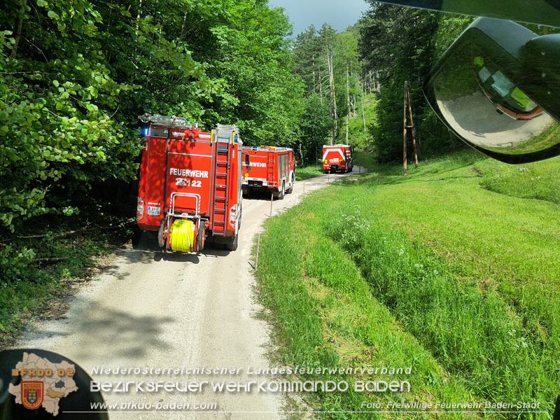 20240601 Abschnittsbung Waldbrand" 2024 in Furth-Pottenstein-Weissenbach  Foto: Fritz Beichbuchner FF Baden-Stadt