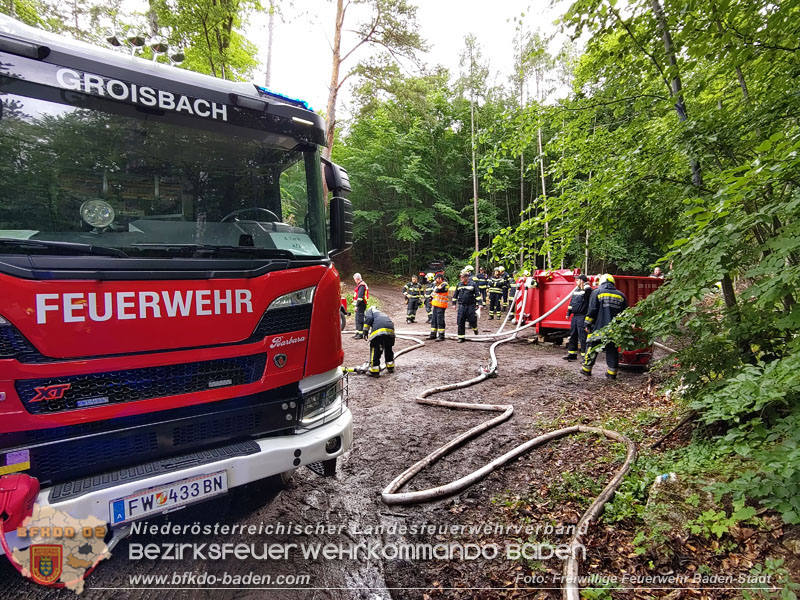 20240601 Abschnittsbung Waldbrand" 2024 in Furth-Pottenstein-Weissenbach  Foto: Fritz Beichbuchner FF Baden-Stadt