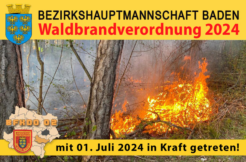 Waldbrandverordnung 2024 Bezirk BADEN