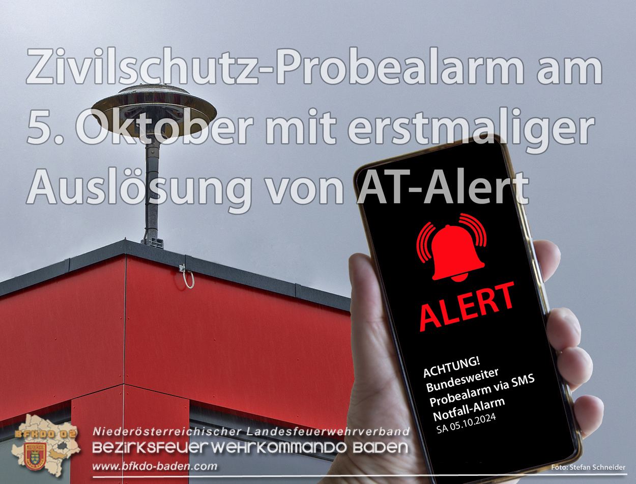 Zivilschutz-Probealarm am 5. Oktober mit erstmaliger Auslsung von AT-Alert