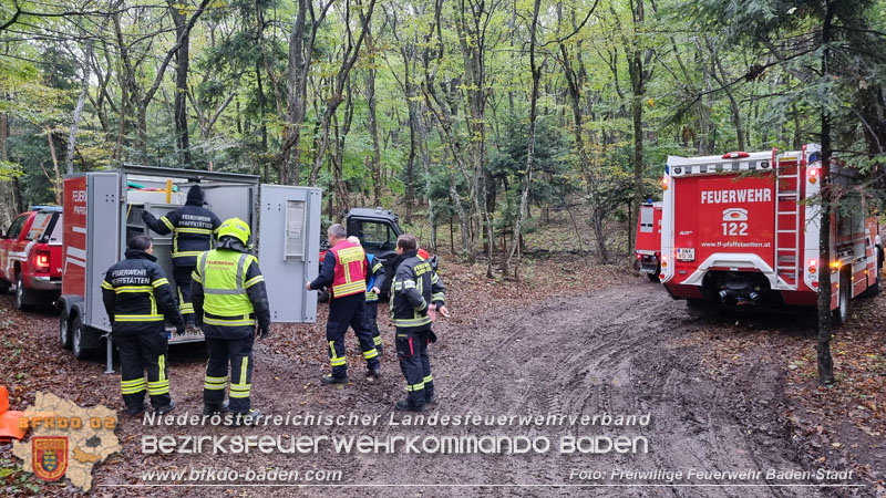 20241005_Abschnittsfeuerwehrbung in Pfaffsttten Waldgebiet Rund um die Rudolf Prokschhtte  Foto: Stefan Schneider FF Baden-Stadt