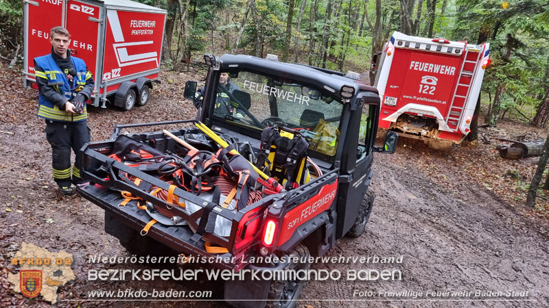 20241005_Abschnittsfeuerwehrbung in Pfaffsttten Waldgebiet Rund um die Rudolf Prokschhtte  Foto: Stefan Schneider FF Baden-Stadt