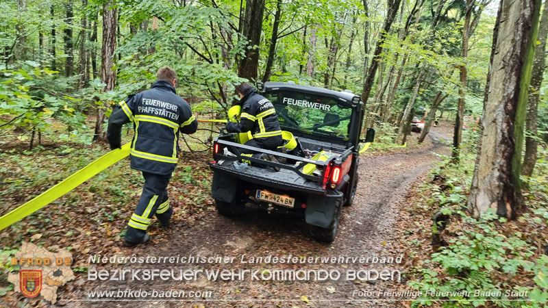 20241005_Abschnittsfeuerwehrbung in Pfaffsttten Waldgebiet Rund um die Rudolf Prokschhtte  Foto: Stefan Schneider FF Baden-Stadt