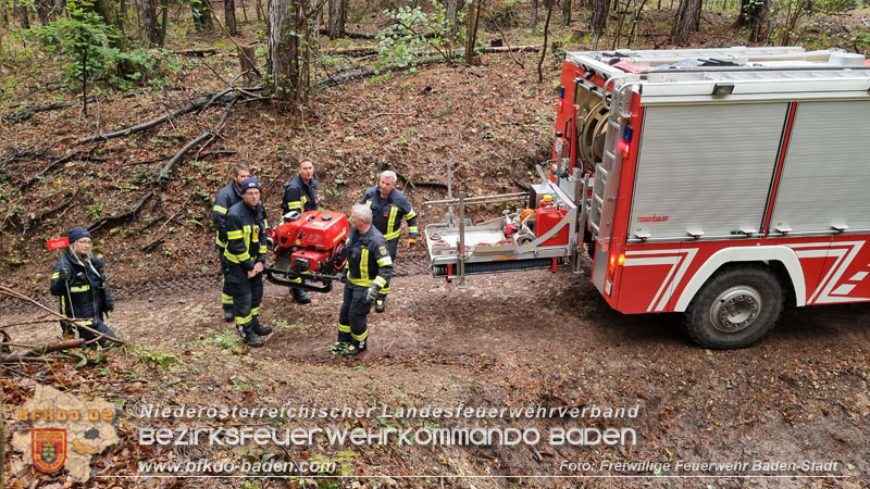 20241005_Abschnittsfeuerwehrbung in Pfaffsttten Waldgebiet Rund um die Rudolf Prokschhtte  Foto: Stefan Schneider FF Baden-Stadt