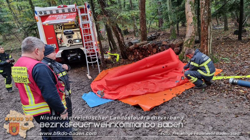 20241005_Abschnittsfeuerwehrbung in Pfaffsttten Waldgebiet Rund um die Rudolf Prokschhtte  Foto: Stefan Schneider FF Baden-Stadt