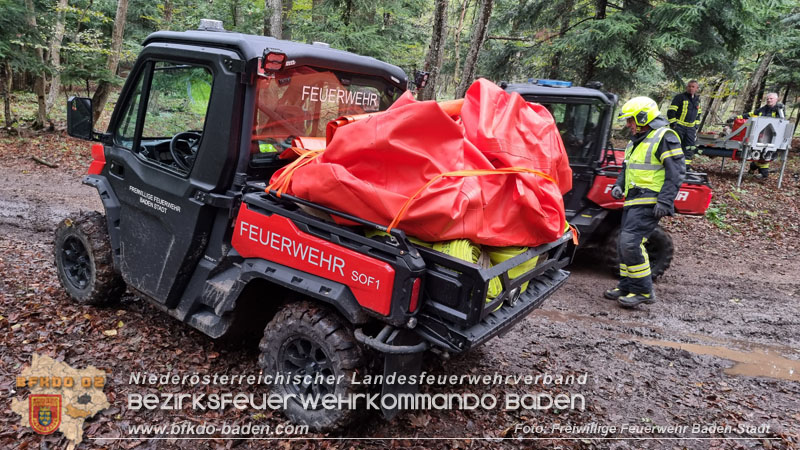 20241005_Abschnittsfeuerwehrbung in Pfaffsttten Waldgebiet Rund um die Rudolf Prokschhtte  Foto: Stefan Schneider FF Baden-Stadt